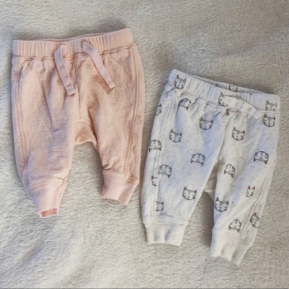 Baby B’Gosh Baby Girl Sweatpants Bundle - 0-3 M